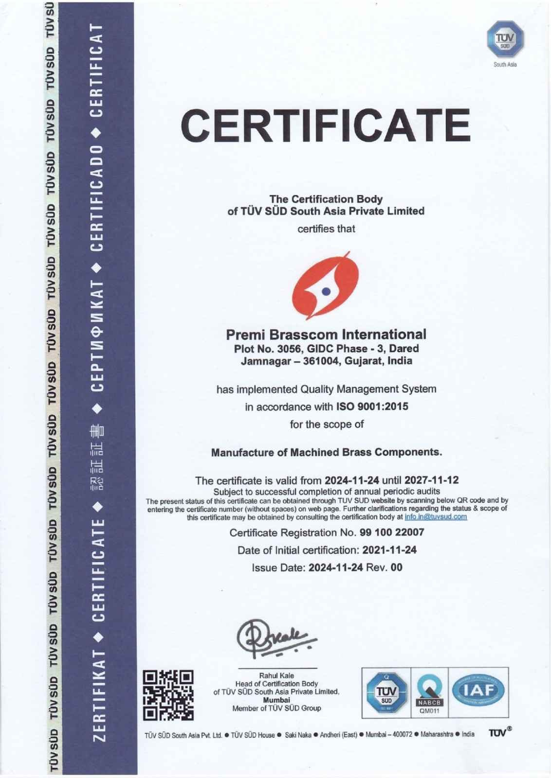 ISO 9001 Certification